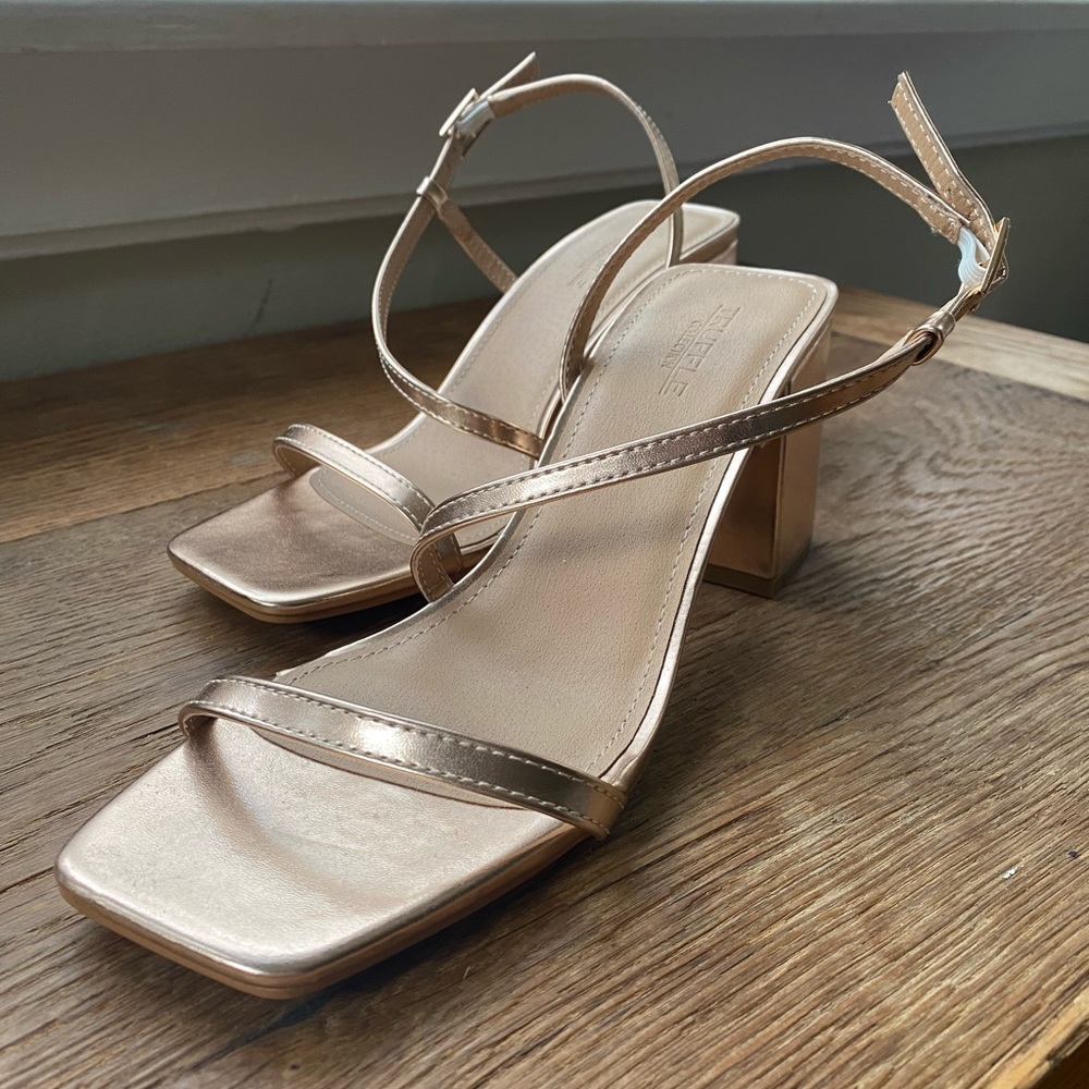 NWOT ASOS Truffle Collection Rose Hold heels Size 38